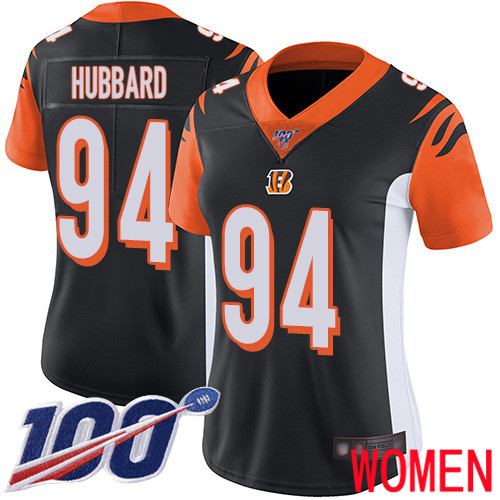 Cincinnati Bengals Limited Black Women Sam Hubbard Home Jersey NFL Footballl #94 100th Season Vapor Untouchable->cincinnati bengals->NFL Jersey